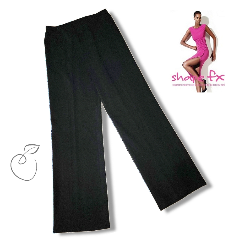 SHAPE FX PONTE KNIT PANTS BLACK SZ 8T